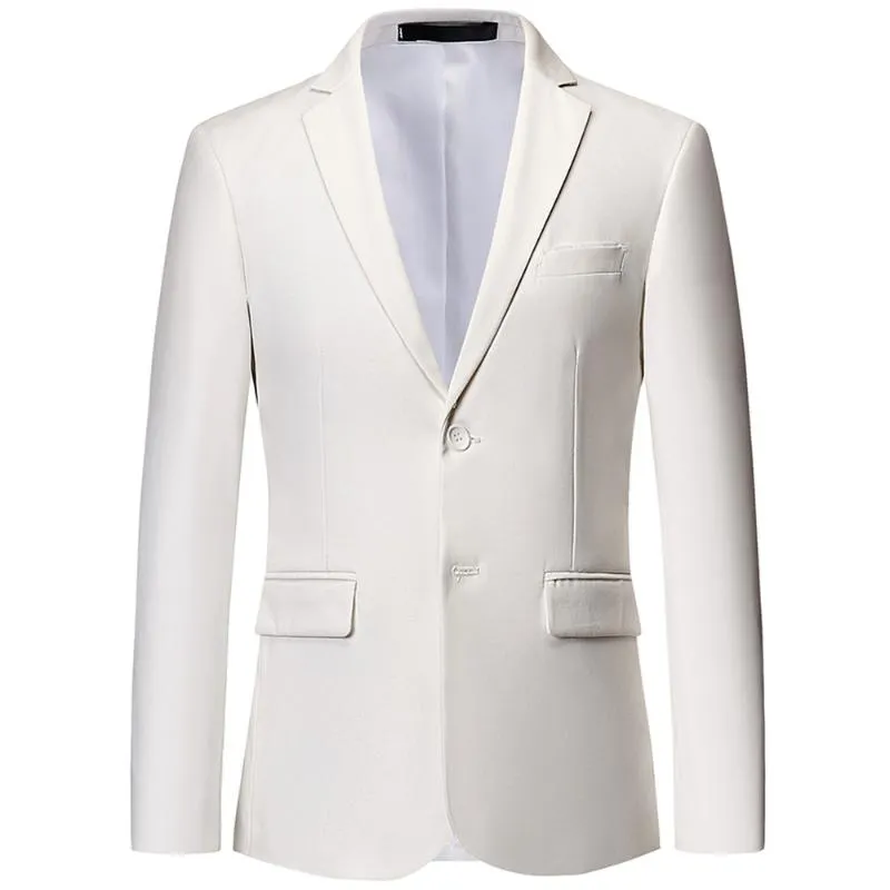 Herenpakken blazers mooie pure kleur heren pak jas multi-colour keuze mode zakelijke bruiloft banket mannelijke jurk jas slanke elegant plus