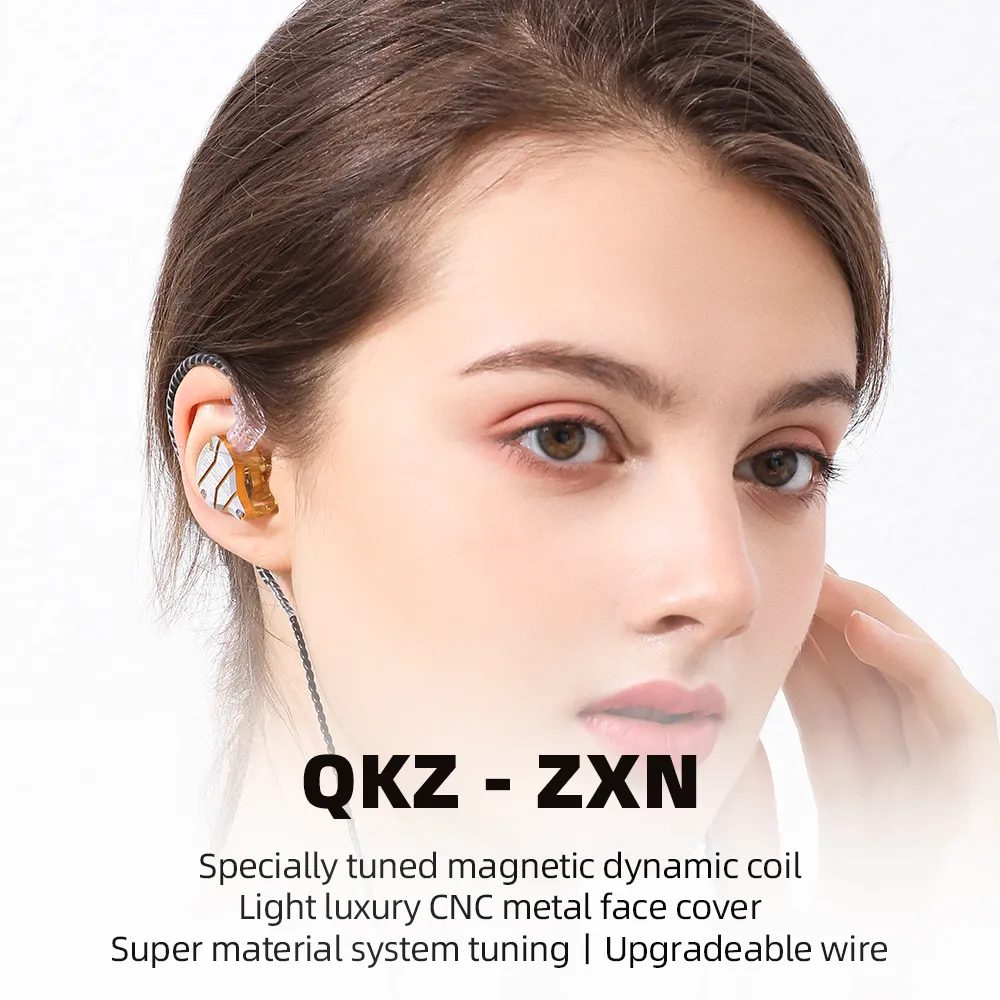 QKZ ZXN Pro X1 Earphones: HiFi Bass Metal Earbuds, In-Ear Monitors