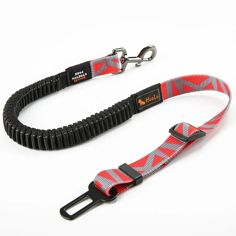 dog seat belt red