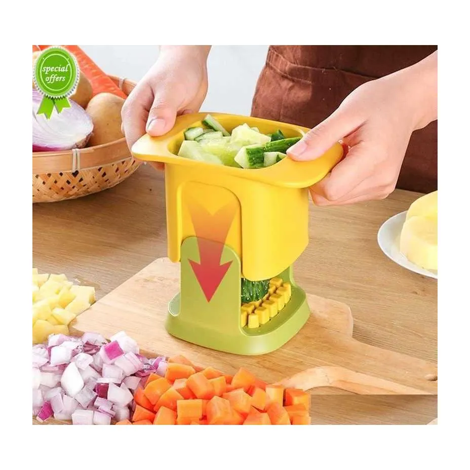 Vegetable Cutter Shapes Set Mtifunctional Hand Pressure Cutter Potato  Chopper Durable Diced Radish Onion Cubes Kitchen Accessories Drop Dhexg  From Hairbun2020, $6.85