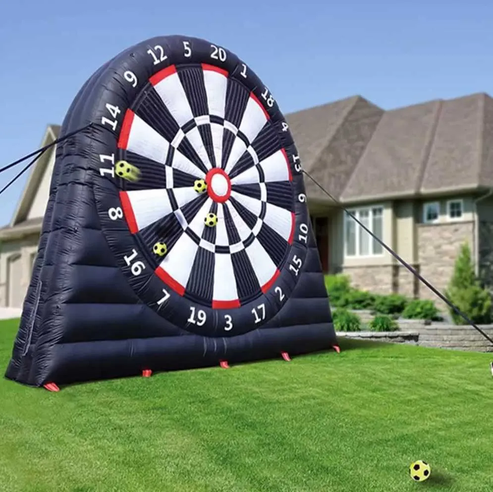 Outdoor-Spiele PVC aufblasbare Dartscheibe Spiel Sport Kick Set Fußball Ziel Dartscheiben Fußball Darts für Unterhaltungen