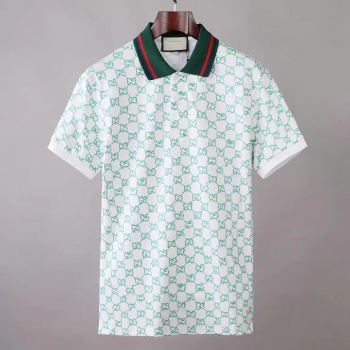 Męska koszula polo polo topy tshirt koszulki koszulki haftowe koszule z krótkim rękawem dla mężczyzn