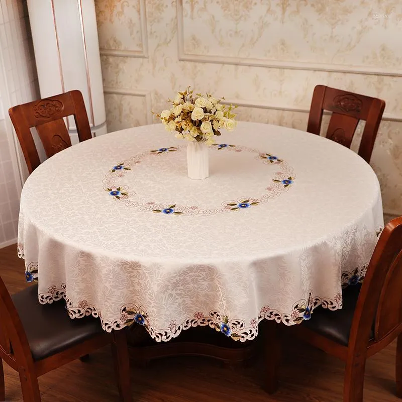 Tovaglia Elegante Tovaglia Rotonda Tessuto El Simple Grandi Fiori Banchetto  Di Lusso Toalha De Mesa Tessili La Casa EB50ZB Da 40,64 €