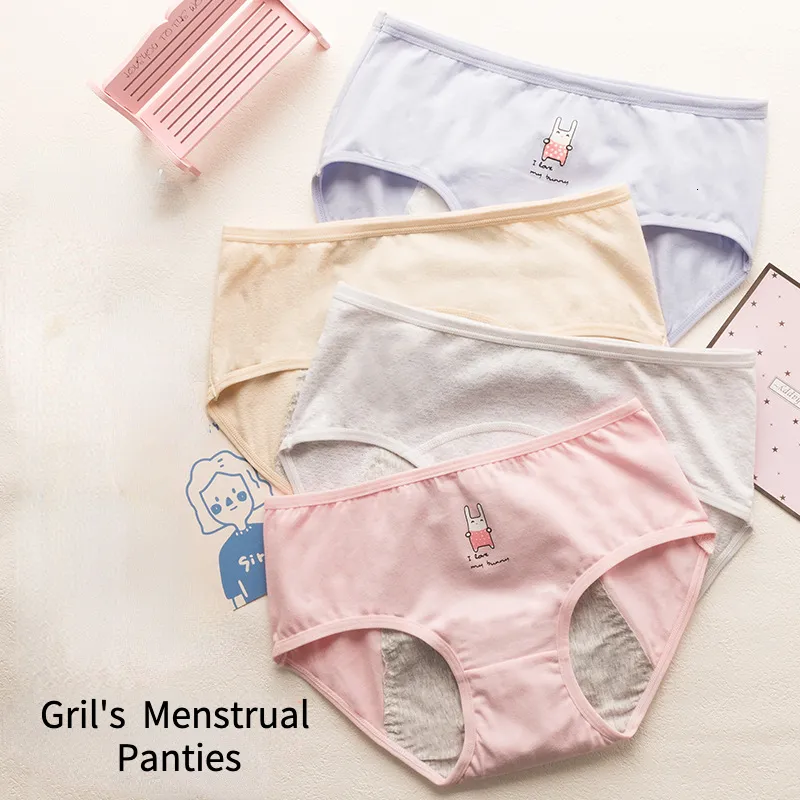 Cute Cartoon Pink Cotton Panties Set Leakproof Physiological Underwear For  Menstrual Stimulation Ideal For Teenagers And Childrens Periods 230503 From  Bai03, $8.95