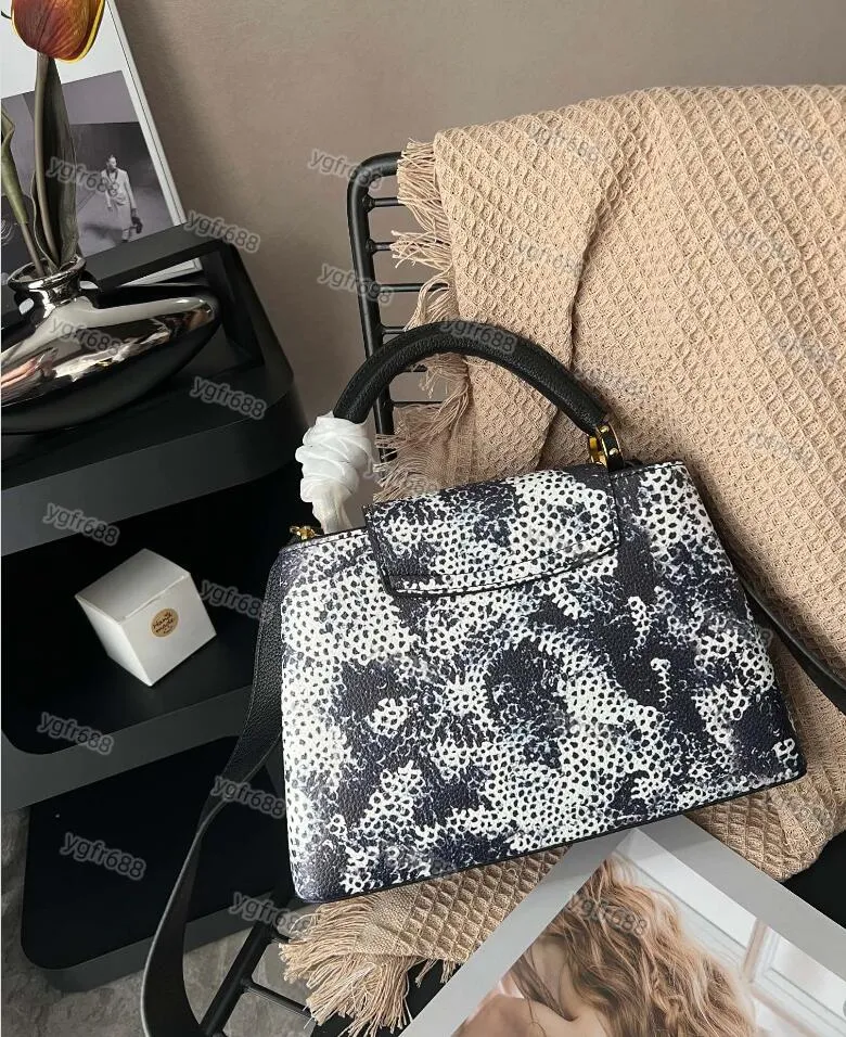 Genuine leather designer handbags top