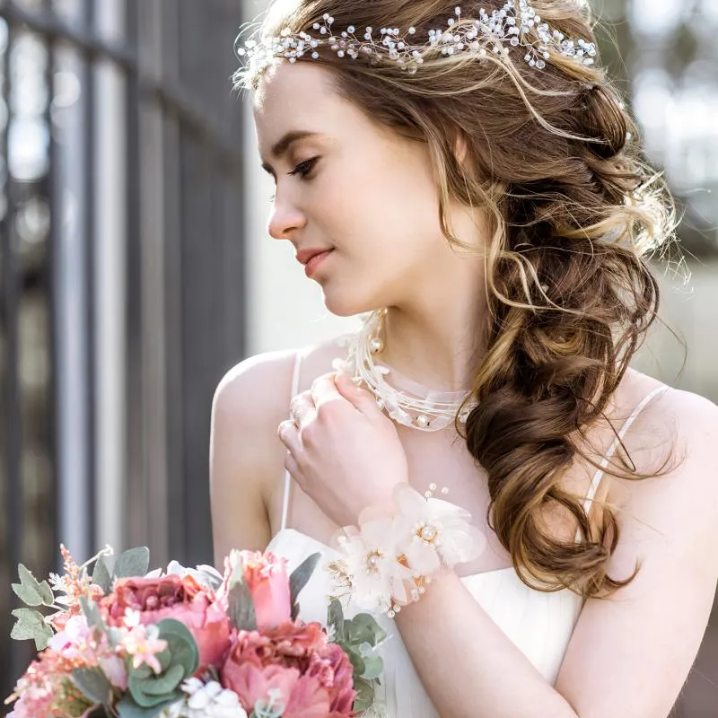 Floral corsage bracelet sales