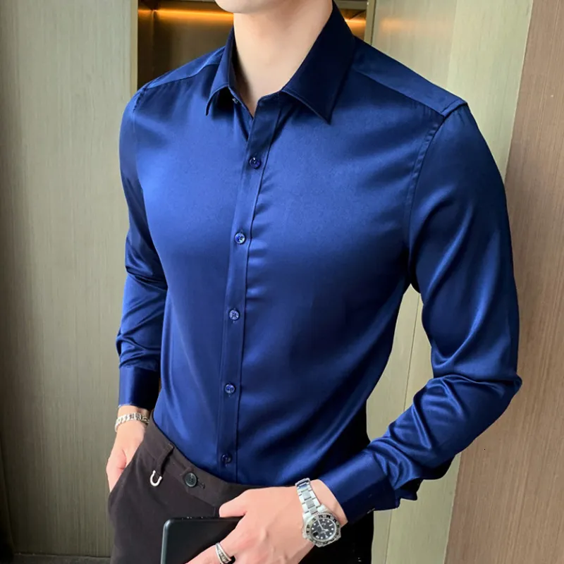 Camicie Casual Da Uomo Camicia A Maniche Lunghe Autunno Inverno