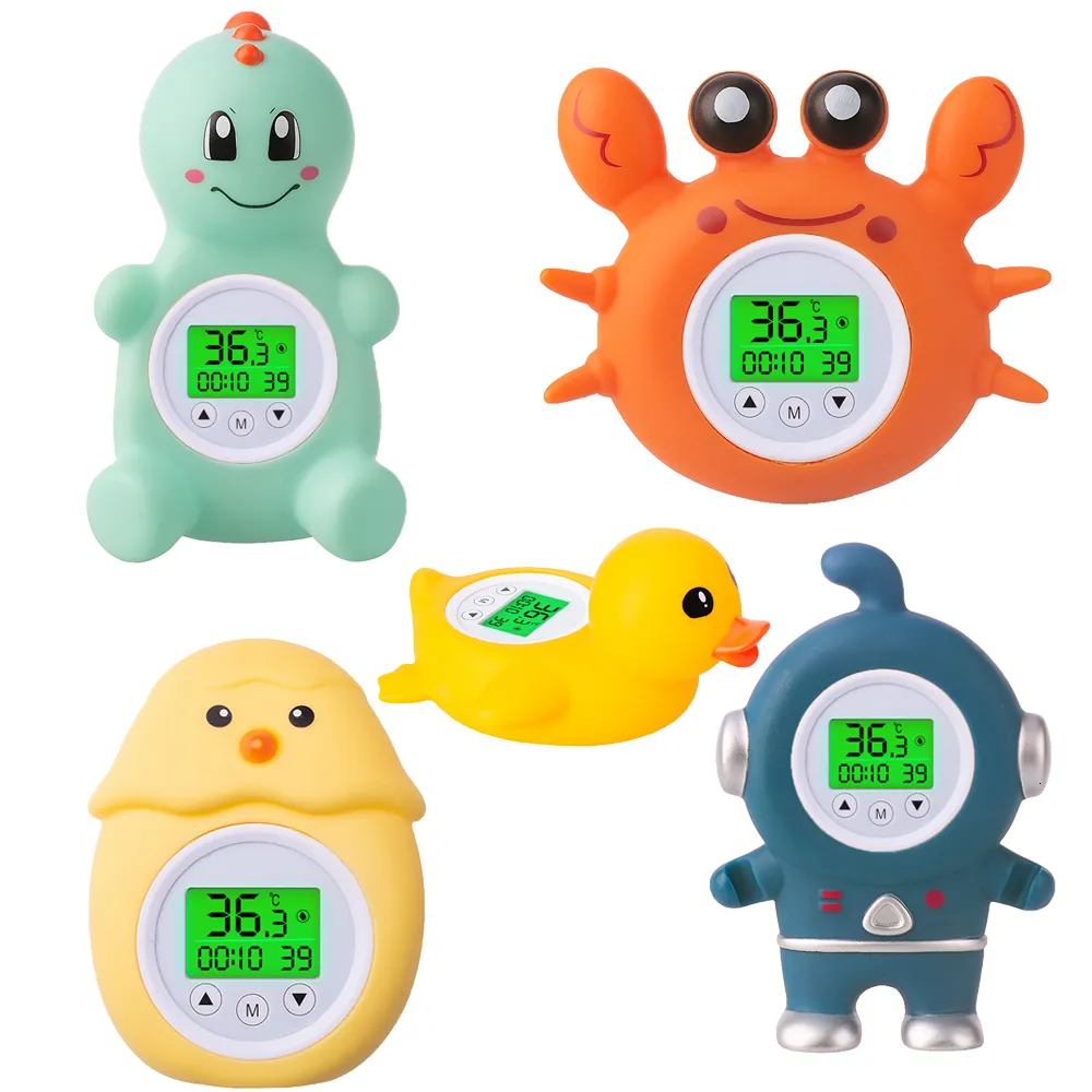 Water Thermometers Baby Bath Tri colorBacklit Floating Toy Safety Temperature 230504