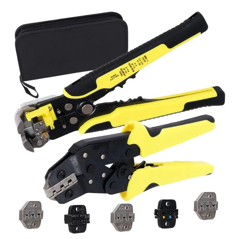 Tangtang Crimper Multitool Draadstripper Techniek Ratchet Terminal Krimptang Screwdiver Elektrische Klem Handgereedschap Kit