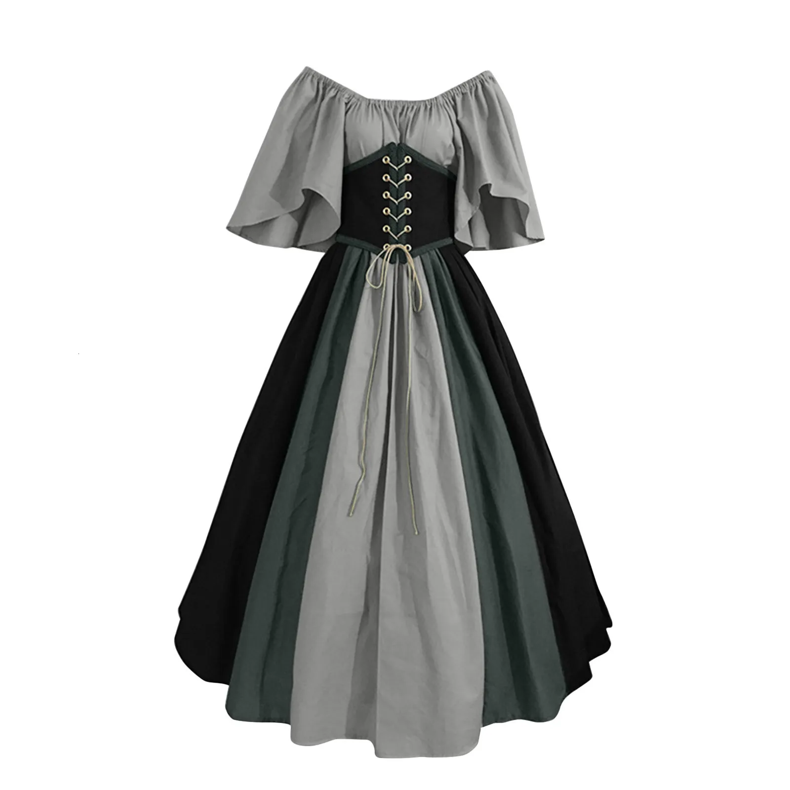 Vintage Victorian Lace Up Vintage Party Dress With Corset For Carnival And  Cosplay Ladys Long Robe Costume Style #230428 From Luo04, $22.89