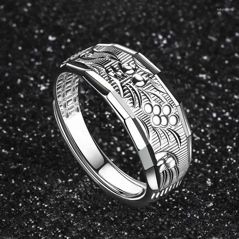 Adjustable mens wedding rings top