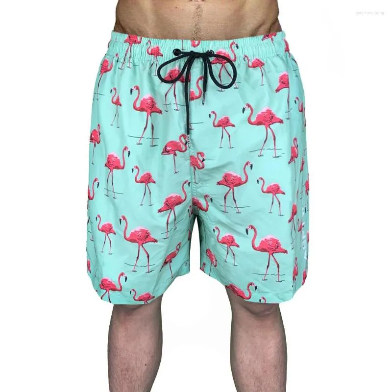 Men's Shorts 2023 Summer Men's Casual Capris Animal Print Rubber Band Pants Head Sports Quick-drying Beach