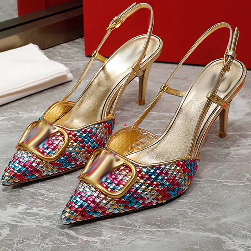 Gold dress hot sale heels women's shoes
