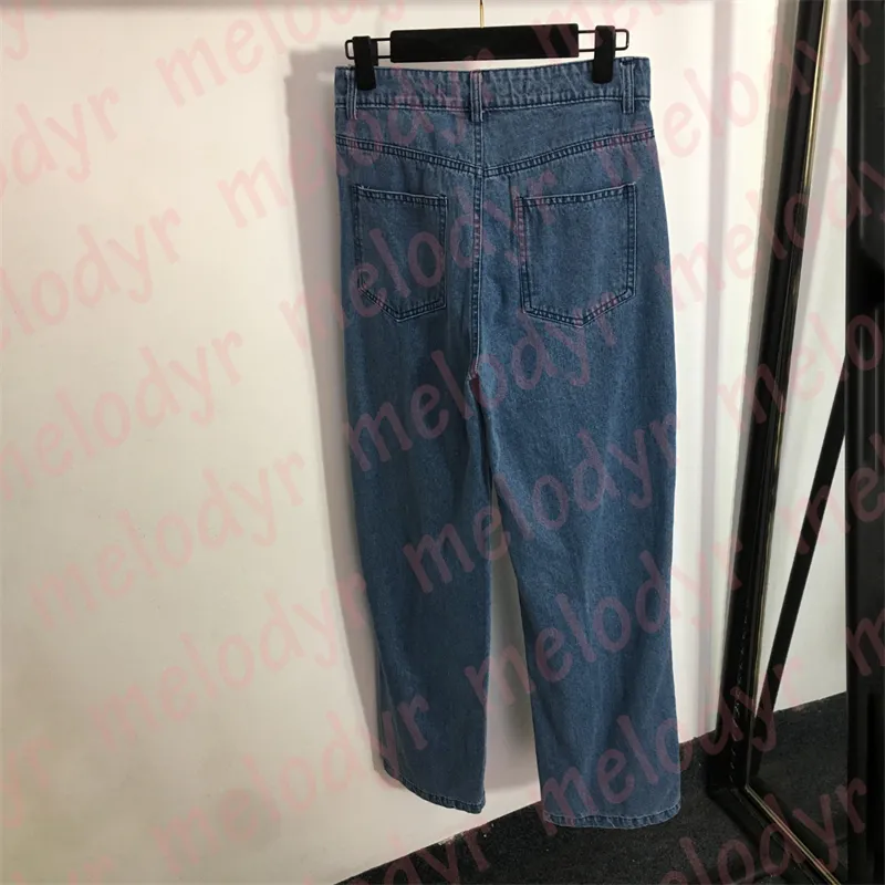 Jean Trou Pour Femme Pantalon Droit De Styliste Pantalon En