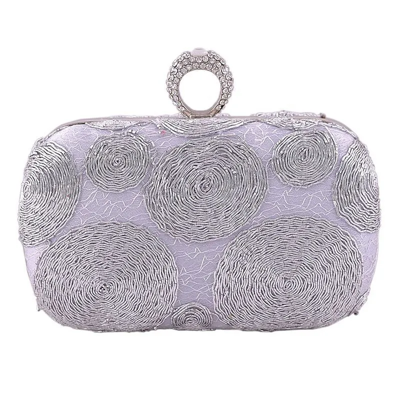 Ladies silver clutch hotsell bag