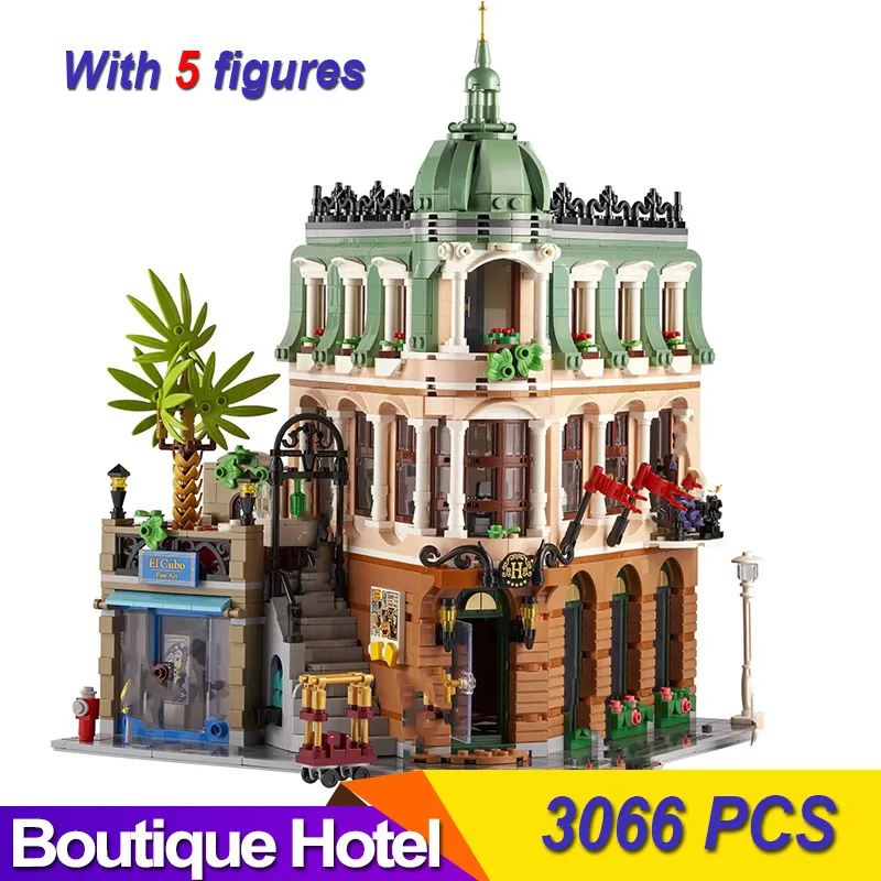 Bloki w magazynie 3066PCS MOC 10297 Boutique El Home Set Model Building Cegły Edukacyjne zabawki dla chłopców Prezenty Bożego Narodzenia 230504