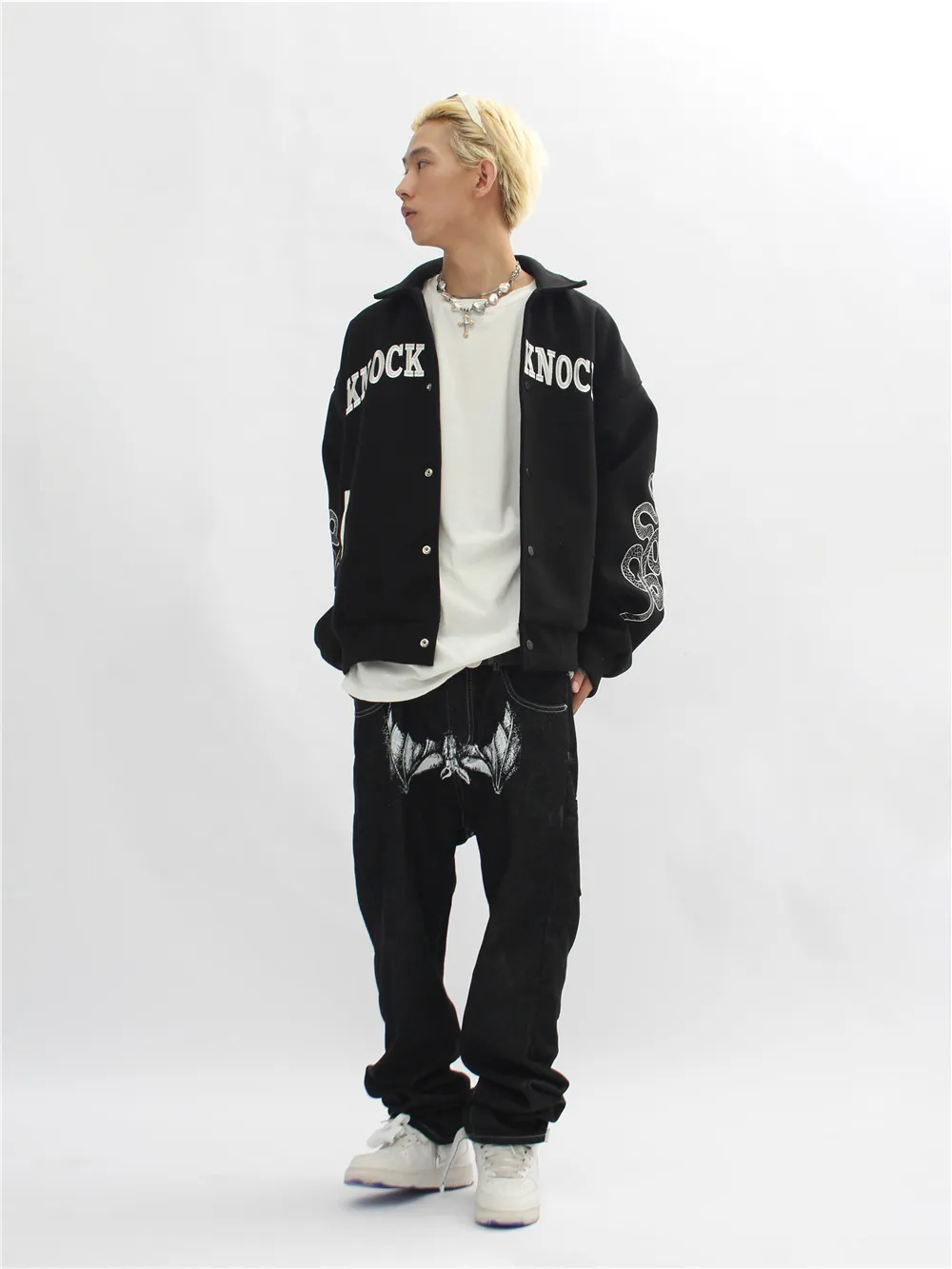 Mens Black Straight Face Washed Baggy Badfriend Jeans With Mens Black Straight Face Washed Baggy Badfriend Jeans With