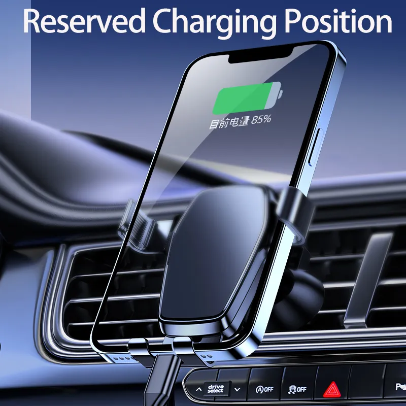 قفل Auto Car حامل الهاتف المحمول Gravity Air Vent دعم في السيارة Universal Accessories Mount GPS حامل الهاتف الخليوي الذكي