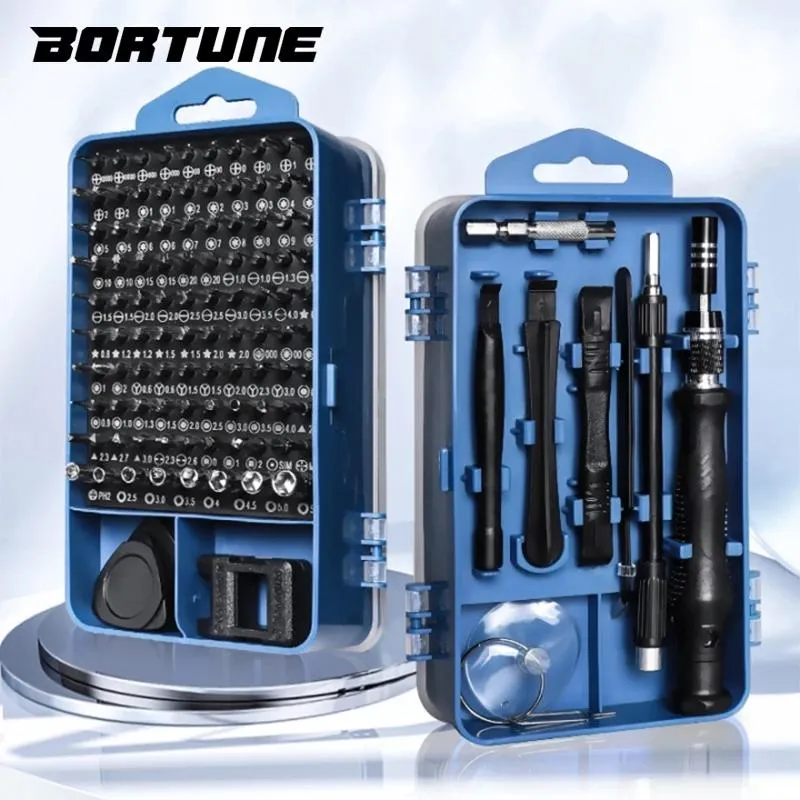 Schroevendraaier Bortune 117/115/122 in 1 Precision Drickdriver set crv Magnetic Torx hexネジビットマックブック修理ハンドツール