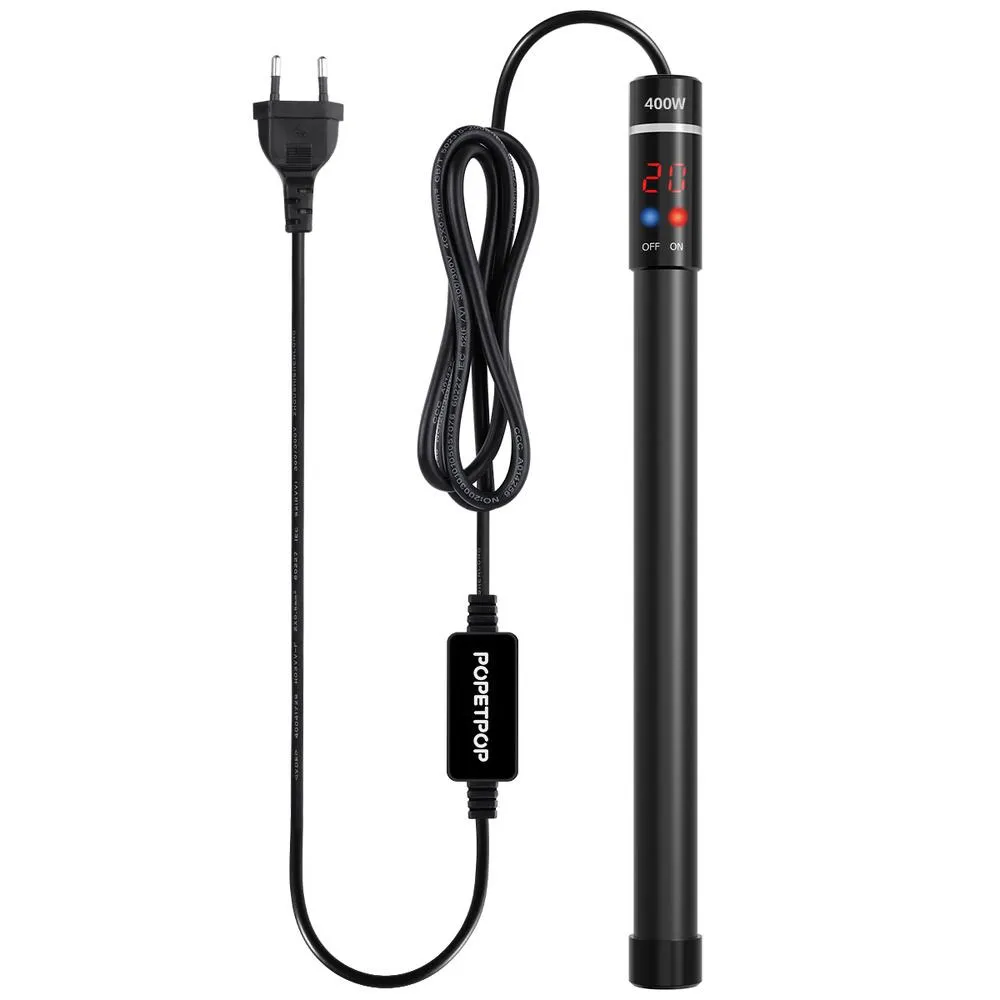 Supplies POPETPOP 400 W Tauch-Aquariumheizer Titan-Heizstab mit und LED-Digitalanzeige