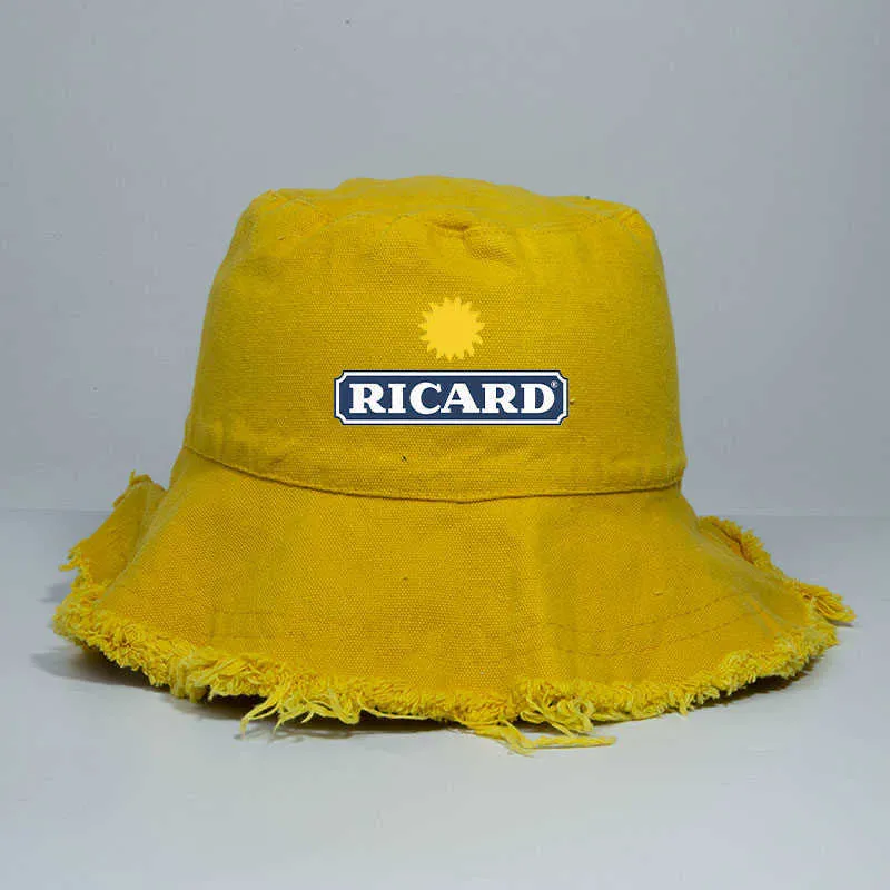 Шляпа шляпы с широкими краями Raw Edge Ricard Buckte Hat Hate Ladies Bob Ricard Beach Rishing Hat Hat Outdoor Sports Prishman Hat Hat Panama Hat Оптовая J230503