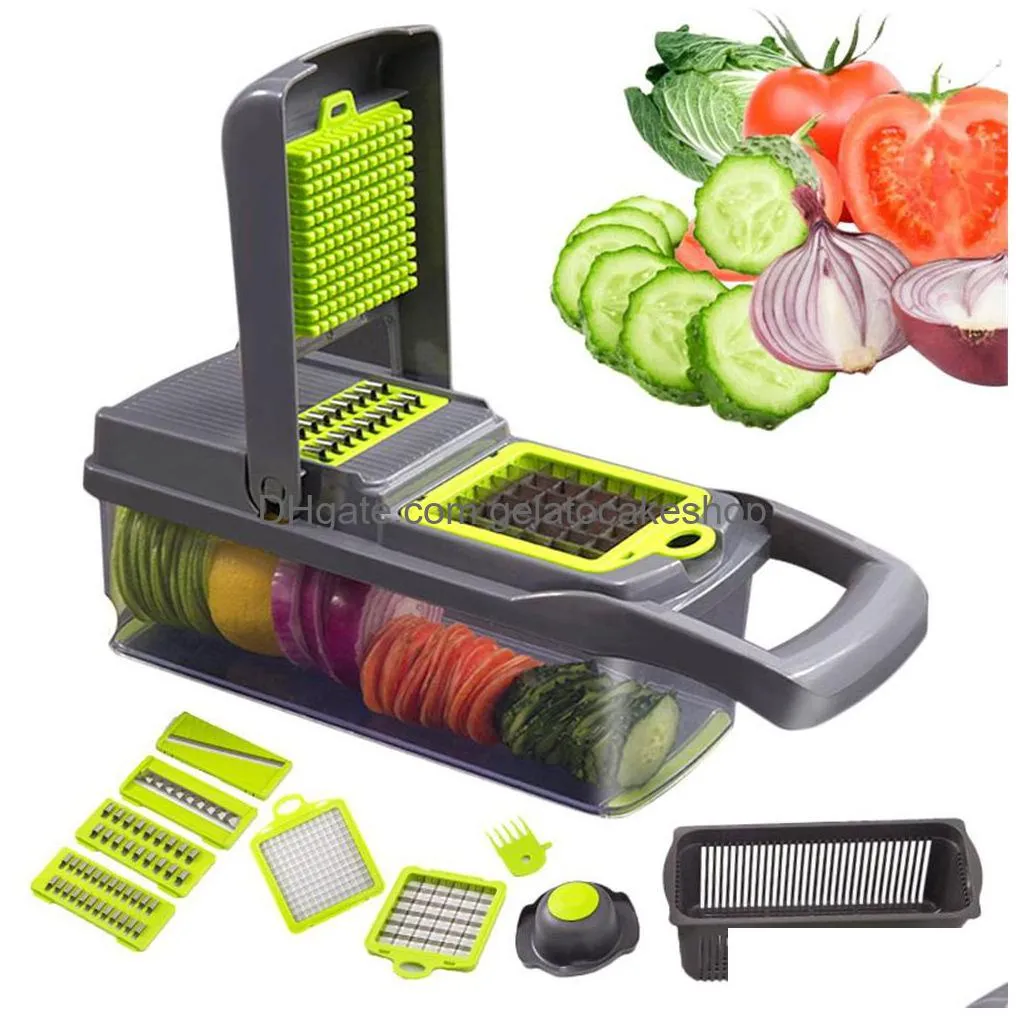 multifunction vegetable cutter tools steel blade potato slicer fruit peeler dicing blades carrot cheese grater chopper kitchen gadgets