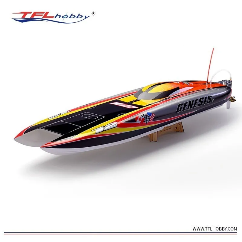 Электрические/RC лодки TFL 1122 940 мм Genesis 900 2,4 ГГц RC Boat Twin Power Double безмолвные 3660 KV2726 Мотор 120A Rac Rac Rc Boat 1122L 230504