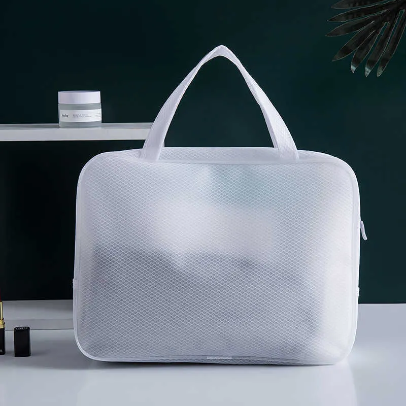 Bolsas de cosméticos Estuches 1 UNIDS Bolsa de cosméticos de viaje para mujer Función de viaje Estuche de cosméticos Cremallera de ocio Bolsa de almacenamiento de maquillaje Bolsa de lavado de belleza cosmética Z0504