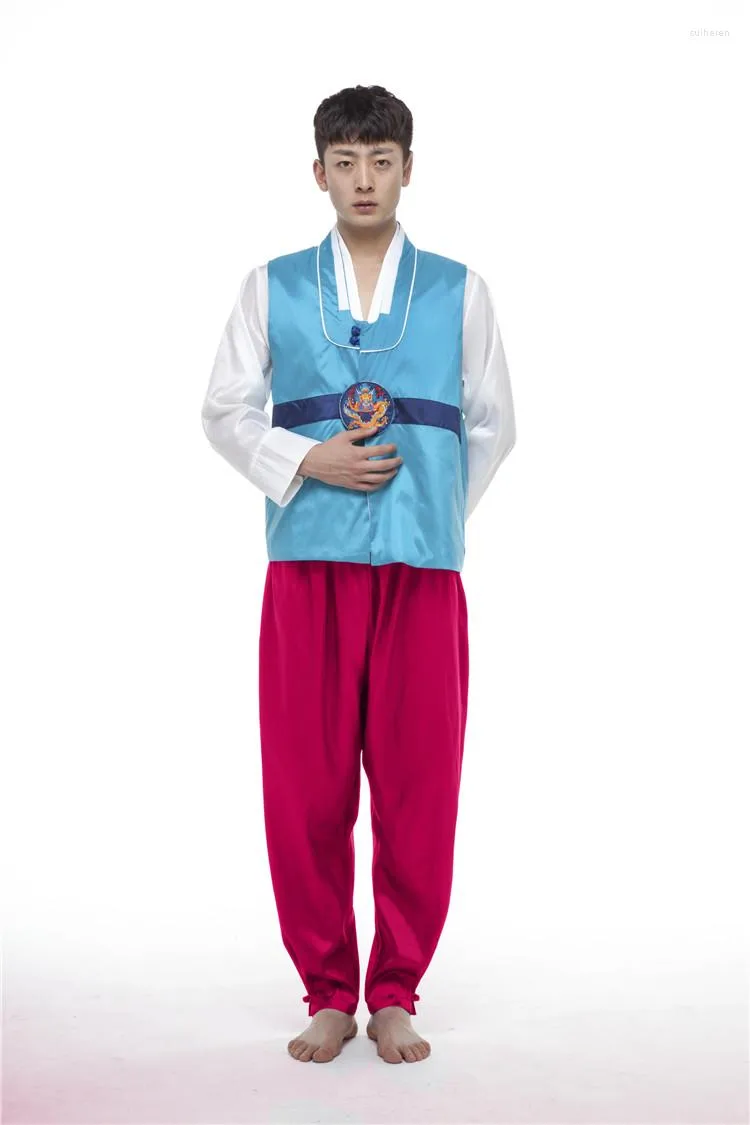 Korea Traditional Clothes Man shadowing Wearing