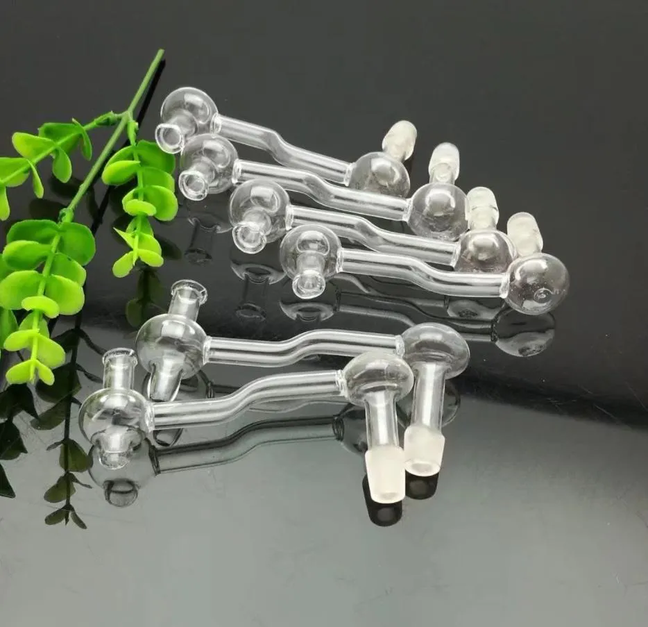 Pipes à fumer Europe et Amérique Chichas en verre multi-spirales colorées Bongs Pot à champignons transparent