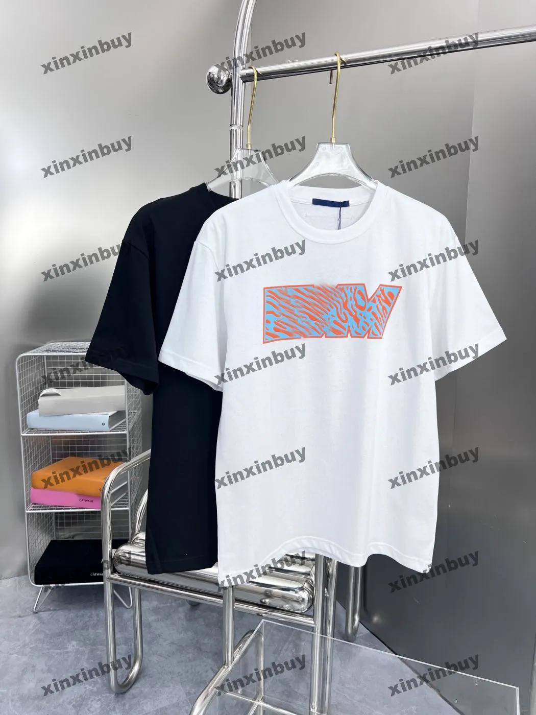 xinxinbuy Hommes designer Tee t-shirt 23ss Poche lettres imprimer manches courtes coton femmes noir blanc bleu S-3XL