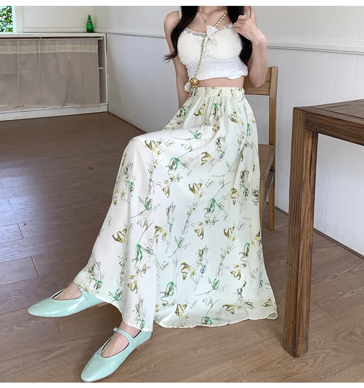 Chiffon maxi skirt 60 deals