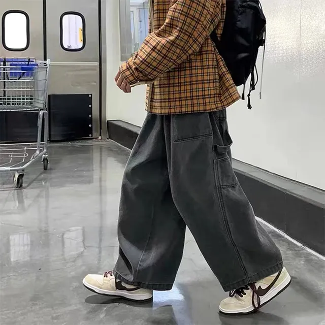 Japanese wide leg pants mens sales
