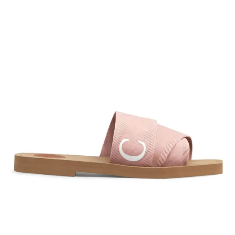 Ontwerper cloe Woody canvas slides schoenen mannen vrouwen sandaal slippers sliders sandalen pantoufle heren dames slipper trainers lopers goed