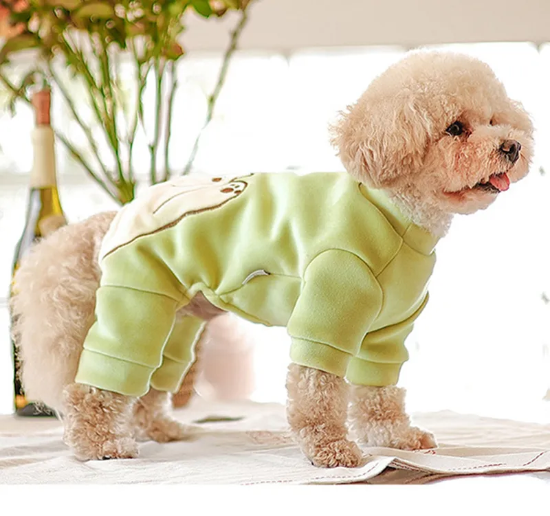 Vêtements pour chiens Hiver Vêtements pour chiens Combinaison Pyjama Manteau chaud pour animaux de compagnie Tenue pour chiot Bichon Caniche Yorkie Schnauzer Pomeranian Dog Clothing 230504