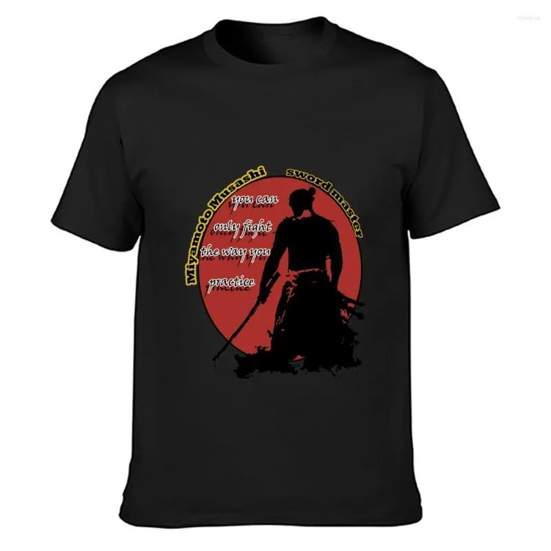 Hommes t-shirts épée maître Miyamoto Musashi chemise été Style à manches courtes famille créer mince O cou décontracté Anti-rides