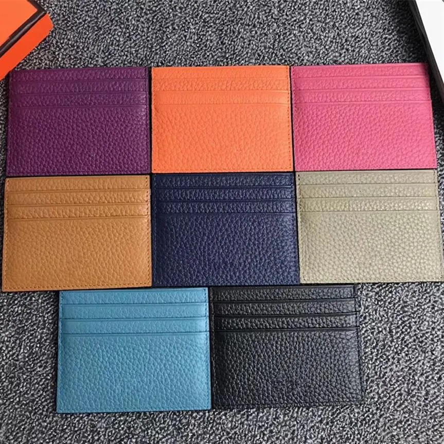 2021 neue Männer Frauen Kupplung Brieftaschen Berühmte Echtes Leder Kreditkarteninhaber Mini Brieftasche Mode ID Karte Fall Tasche Tasche Münze Pocket2964