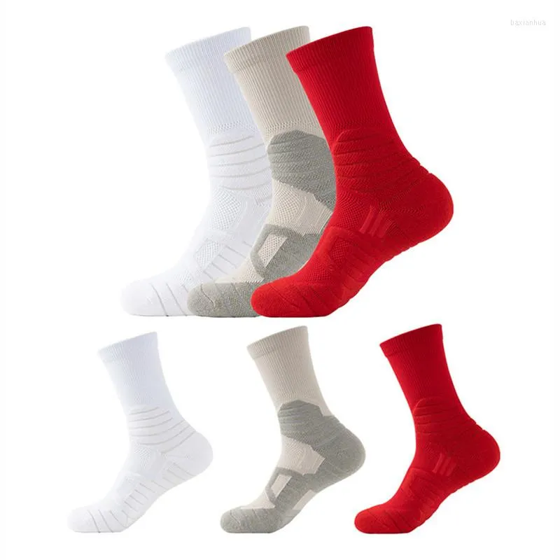 Red and white basketball socks sales