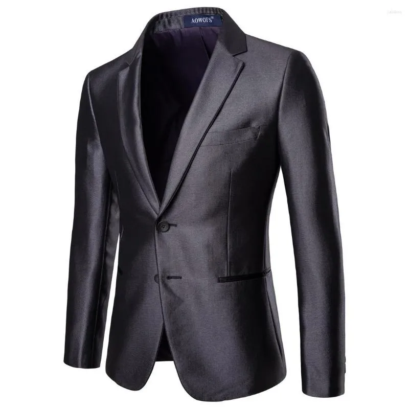 Mäns kostymer Herrens professionella affärsklänning Män groomsman Bridegroom Wedding Sacka Man Coat 2023 Spring Autumn Fashion