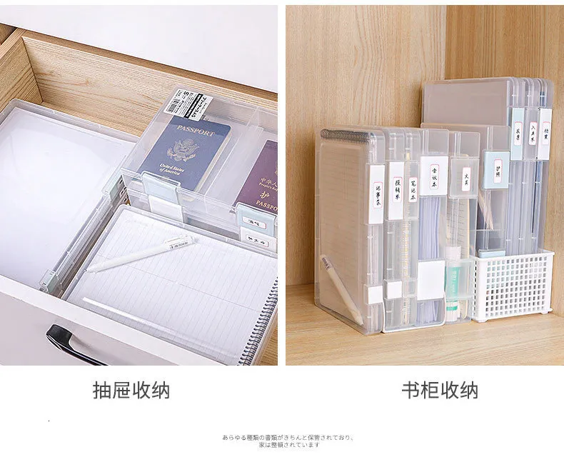 Wholesale Filing Supplies A4 A5 Transparent File Folder Large Capacity ...