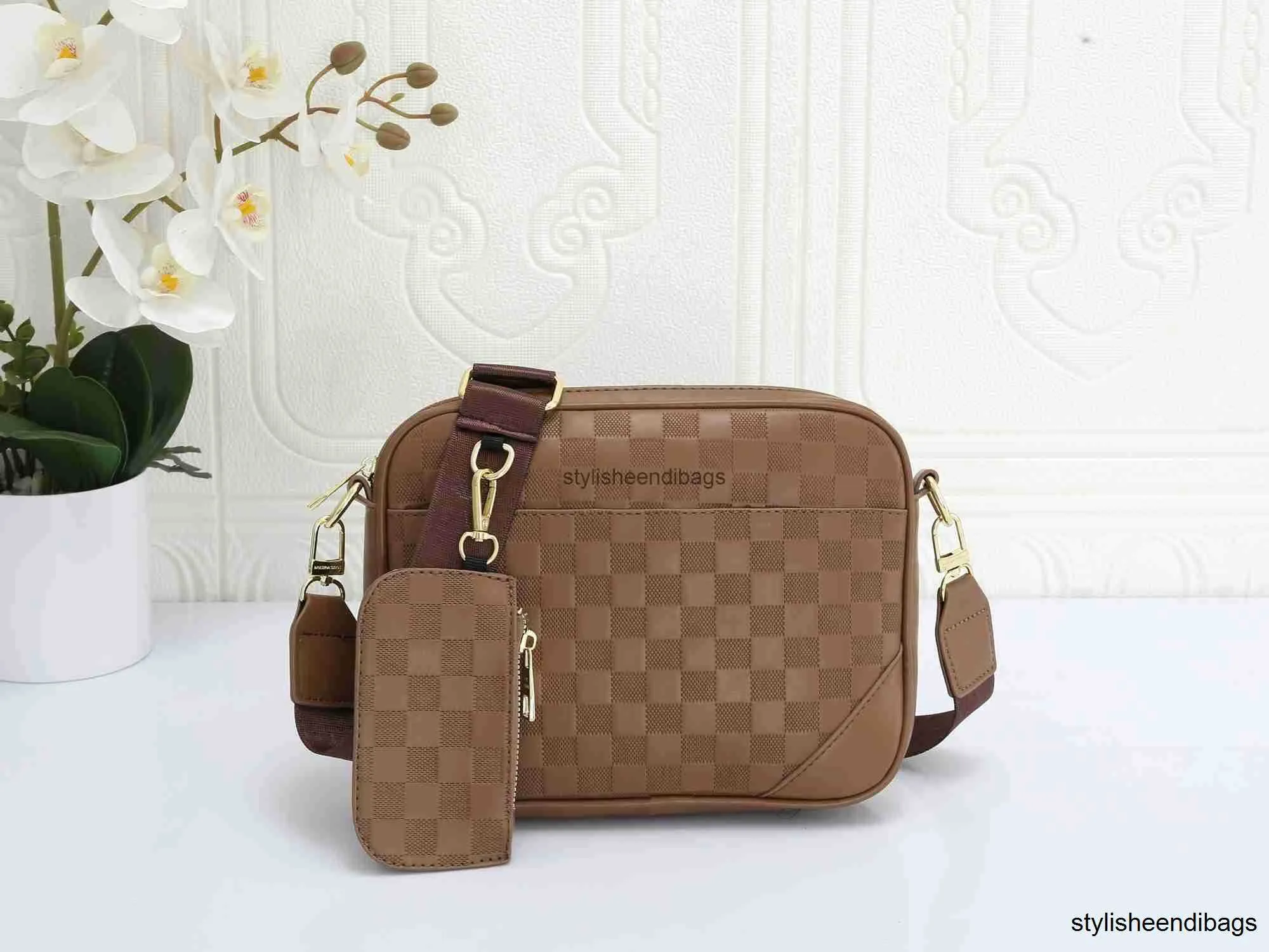 Cross Body Dhgate ручные сумки мужчина кожа трио Louisitys Messenger сумки роскошные мешки на плечах дизайнерские сумки для сумочки тота