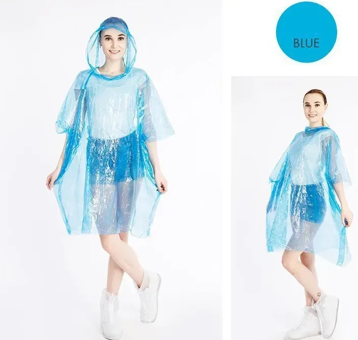 Imperméable jetable Portable avec porte-clés, Capsule à bille étanche PE, Cape d'hôtel, manteau de pluie, cadeaux