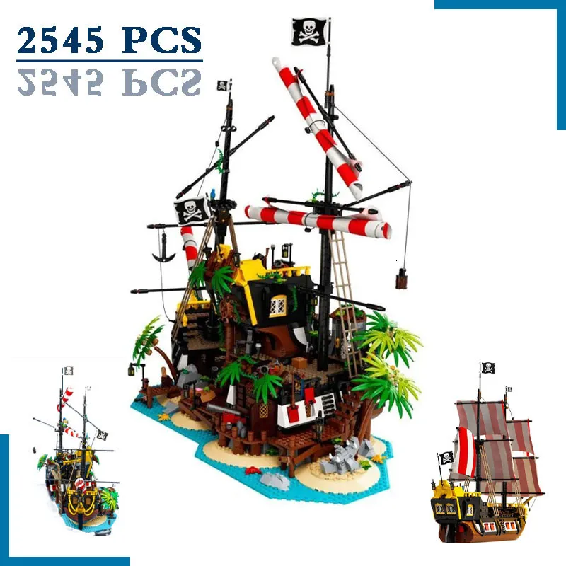 Blocks 2545 PCS of Barracuda Bay Buildingレンガ互換21322 698998 Kid Birthday Christmas Gifts in Stock230504