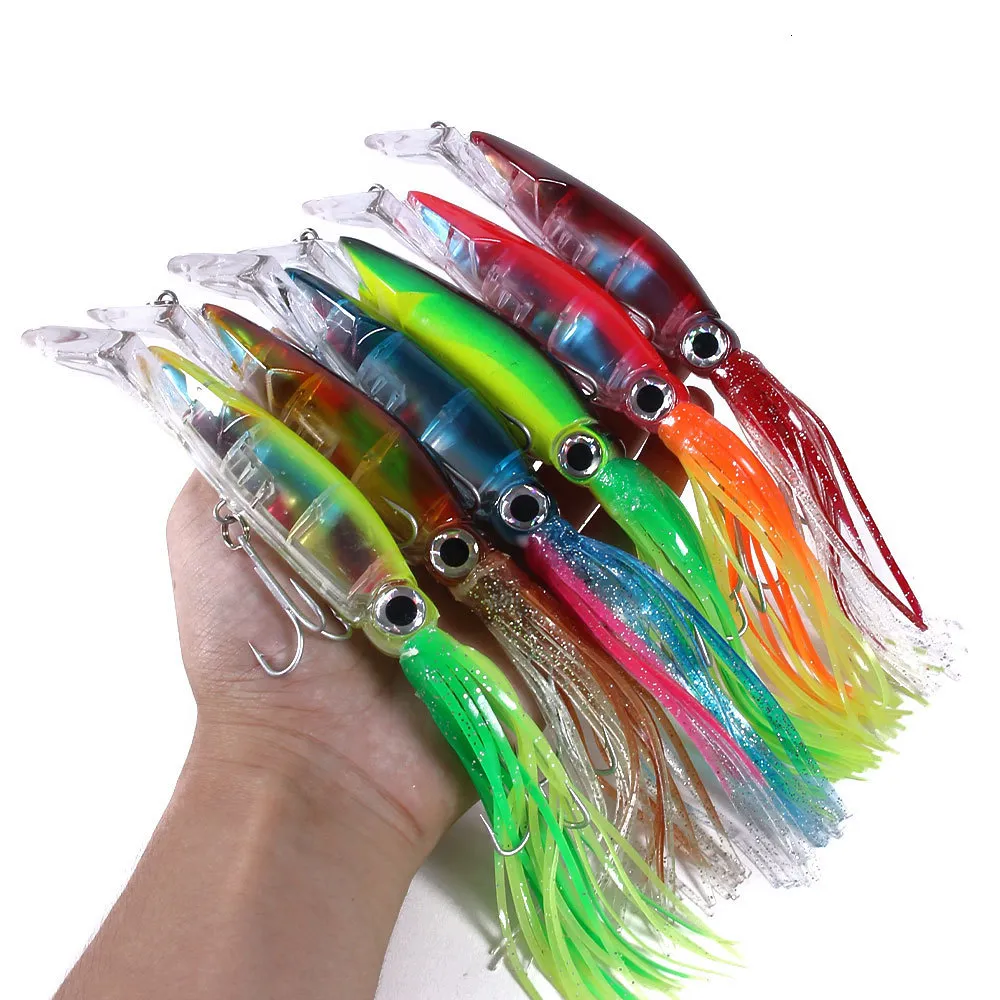 Hard Soft Bionic Fishing Lure 40g, Squid & Octopus Hook, High Carbon Steel,  Ideal For Artificial Tuna Sea Allure Tool From Piao09, $5.53