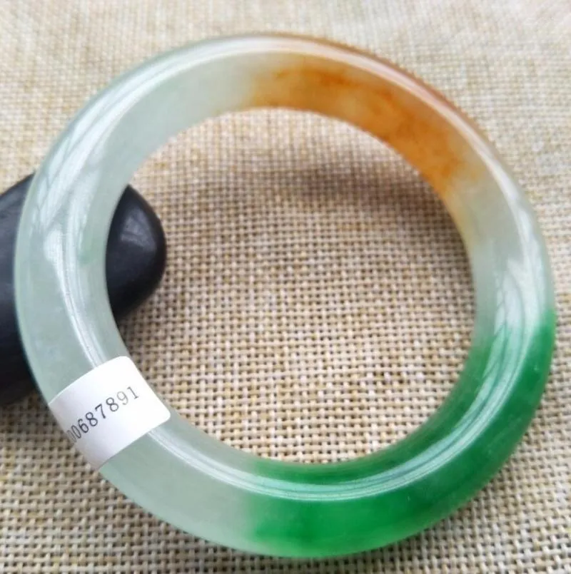 Bangle 57-60mm gecertificeerd (graad A) Natuurlijke groene jadeite jadearmband