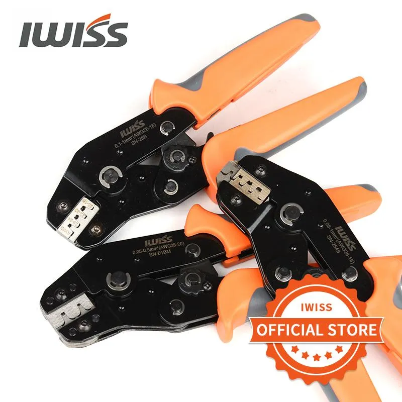 Tang IWISS Hand Crimping Tools SN28B/SN48B/SN01BM/SN2549 Ratchet Crimping Pliers For Crimp Dupont Terminals