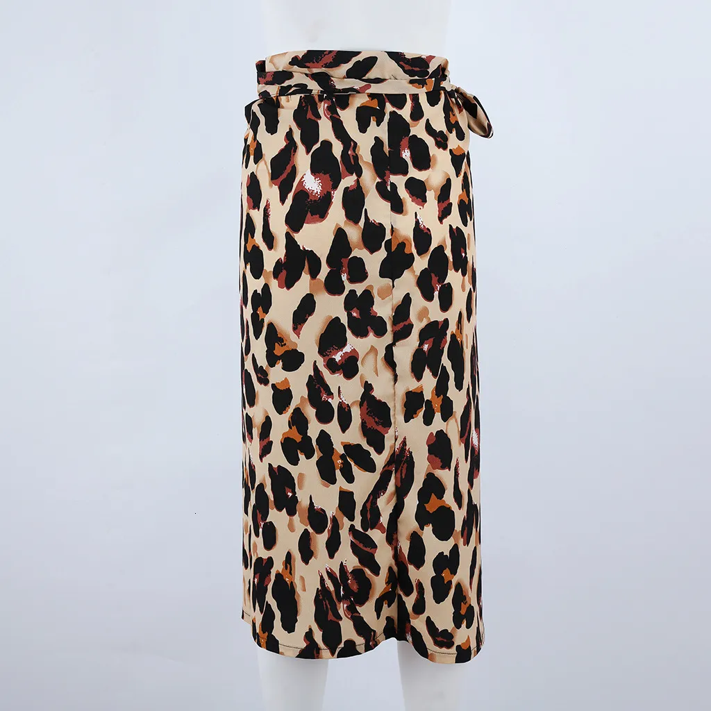 Rosie leopard print wrap skirt shop