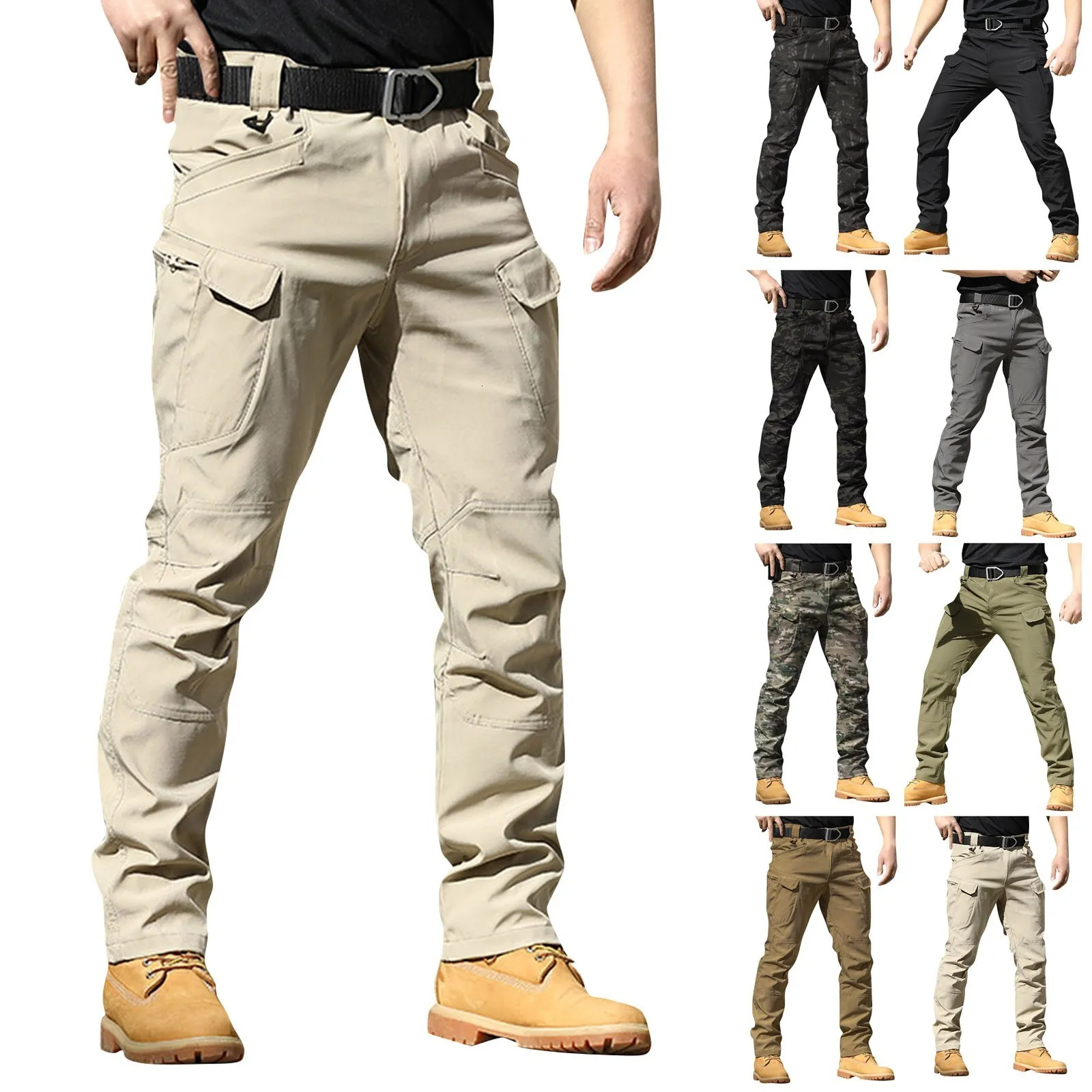 Herrenhosen Mode Militär Cargohose Männer Lose Baggy Taktische Hose Outdoor Lässige Baumwolle Cargohose Männer Multi Taschen Große Größe 230504