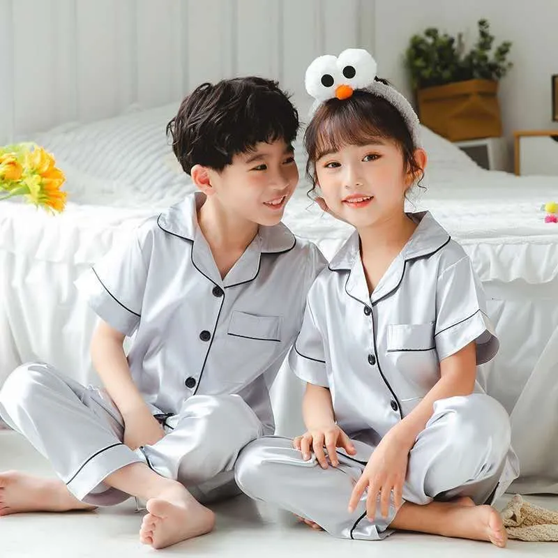 Satin pajamas kids shop