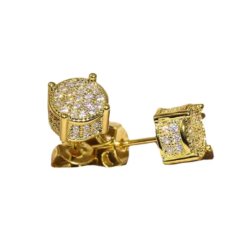 Orecchini a cerchio Huggie in oro da donna di classe da 7 mm